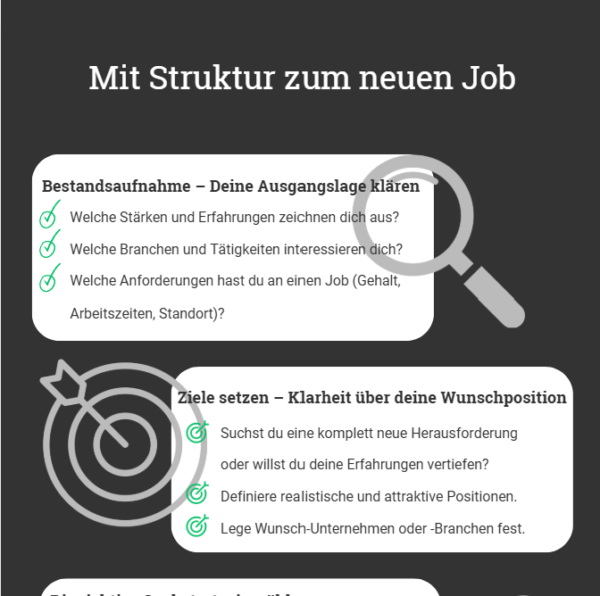 Kostenloses Merkblatt: Mit Strategie zum neuen Job – Bild 2